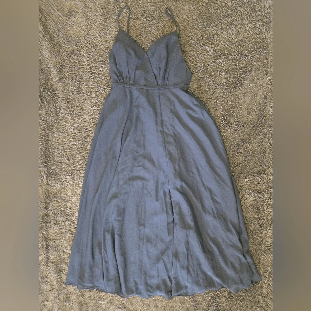 JJ's House | Navy Formal Chiffon Dress Sz S